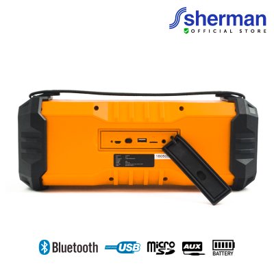 SHERMAN S-12 ลำโพงบลูทูธไร้สาย เชื่อมต่อลำโพงผ่าน Bluetooth