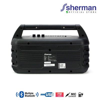 SHERMAN S-12 ลำโพงบลูทูธไร้สาย เชื่อมต่อลำโพงผ่าน BT Twin