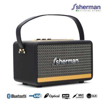 SHERMAN SB 22B2B+ ลำโพงบลูทูธ retro speaker