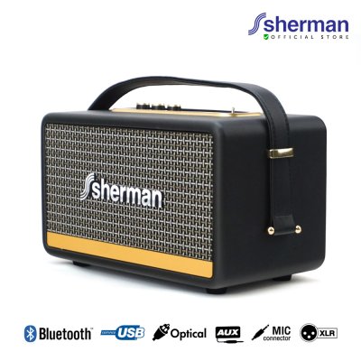 SHERMAN SB 22B2B+ ลำโพงบลูทูธ retro speaker