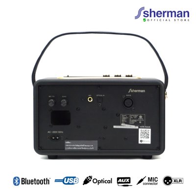 SHERMAN SB 22B2B+ ลำโพงบลูทูธ retro speaker