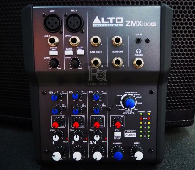 ALTO ZMX-100FX มิกเซอร์อนาลอก4 ชาแนล ขนาดเล็ก ฟังก์ชั่นจัดเต็ม มี USB Interface ในตัว