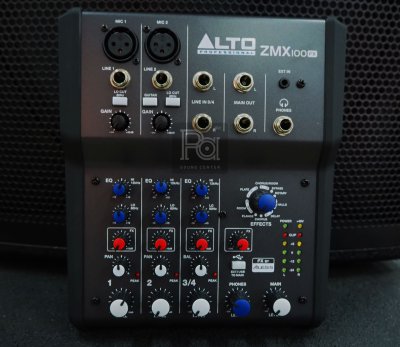 ALTO ZMX-100FX มิกเซอร์อนาลอก4 ชาแนล ขนาดเล็ก ฟังก์ชั่นจัดเต็ม มี USB Interface ในตัว