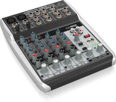 BEHRINGER QX-802USB มิกเซอร์อนาลอก 8 ชาแนล ใช้งานง่ายช่องเสียบต่างๆ มากมาย