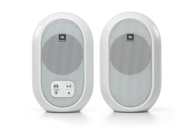 JBL 104-BT ตู้ลำโพงมอนิเตอร์สตูดิโอ ขนาด 4.5 นิ้ว 60 วัตต์ สีขาว คลาส D มีบลูทูธ 5.0