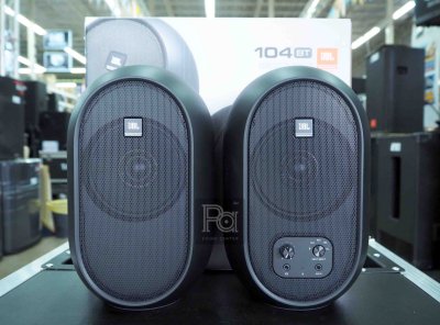 JBL 104B BTตู้ลำโพงมอนิเตอร์สตูดิโอ ขนาด 4.5 นิ้ว มีแอมป์ในตัว สีดำ Bluetooth