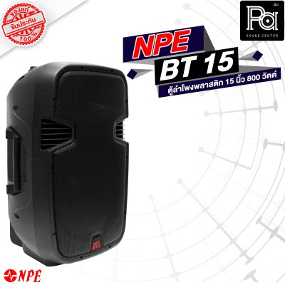 NPE BT-15 ตู้ลำโพงพลาสติค 15" 2 ทาง