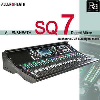 ALLEN&HEATH SQ7 มิกเซอร์ดิจิตอล 48 อินพุต 33 เฟดเดอร์ 6 เฟดเดอร์เลเยอร์ สำหรับไลฟ์ซาวด์และสตูดิโอ