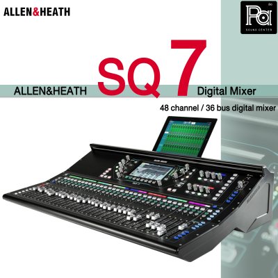 ALLEN&HEATH SQ7 มิกเซอร์ดิจิตอล 48 อินพุต 33 เฟดเดอร์ 6 เฟดเดอร์เลเยอร์ สำหรับไลฟ์ซาวด์และสตูดิโอ