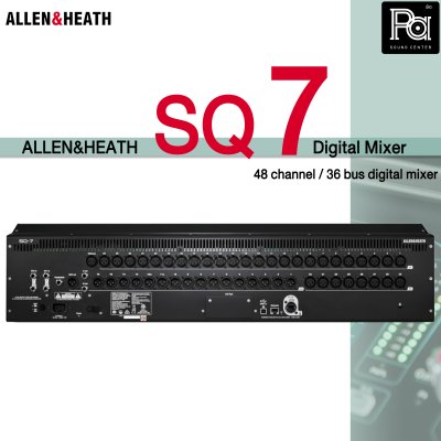 ALLEN&HEATH SQ7 มิกเซอร์ดิจิตอล 48 อินพุต 33 เฟดเดอร์ 6 เฟดเดอร์เลเยอร์ สำหรับไลฟ์ซาวด์และสตูดิโอ