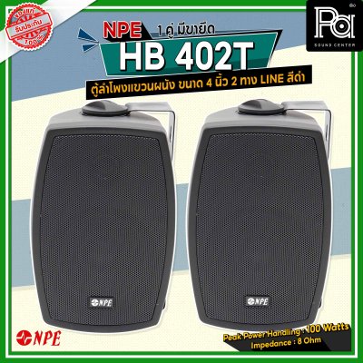 NPE HB-402T ตู้ลำโพงแขวนผนัง 4" LINE