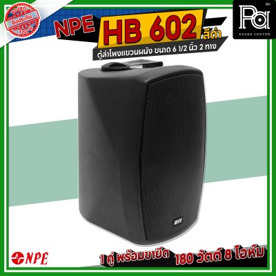 NPE HB-602 ตู้ลำโพงแขวนผนัง 6" 2 ทาง