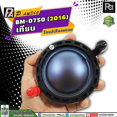 VOICE COIL P.AUDIO BM-D750 (2016) เทียบ ว้อยส์เสียงแหลม