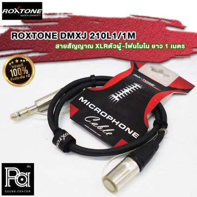 ROXTONE DMXJ250L1-1M สายสัญญาณ XLRตัวผู้-โฟนโมโน ยาว 1 เมตร