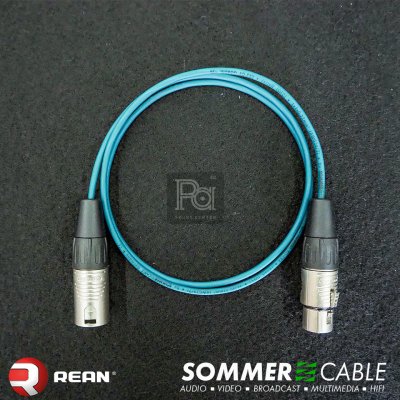Sommer lsopod สีเขียว สาย XLR REAN ผู้ RC3M+XLR RC3F 1 เมตร