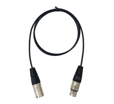 Sommer Isopod สีดำ สาย XLR ผู้ RC3M + XLR เมีย RC3F 1m.
