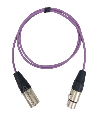 Sommer Isopod สีม่วง สาย XLR ผู้ RC3M + XLR เมีย RC3F 1m.
