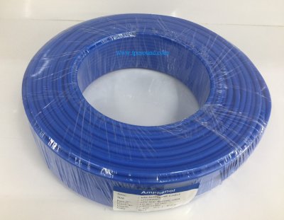 AMPHENOL APH-MIC-B022BL สายชีลด์สเตอริโอ 2C 22AWG Blue 100A