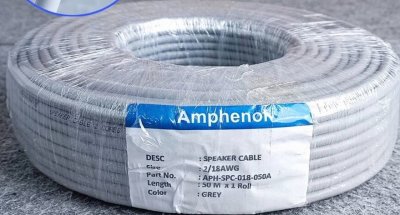 Amphenol APH-SPC-018 สายลำโพงทองแดงแท้ 2 Core 18AWG,(2x1.0mm2)