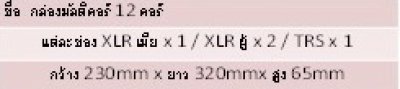EB NEWTECH BOX MULTICORE 12 CORE กล่องมัลติคอร์ 12 คอร์