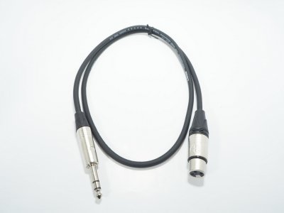 LIDGE YM-381B 1m. สายสัญญาณ โฟนสเตอริโอ TRS – XLR ตัวเมีย ยาว 1 ม.