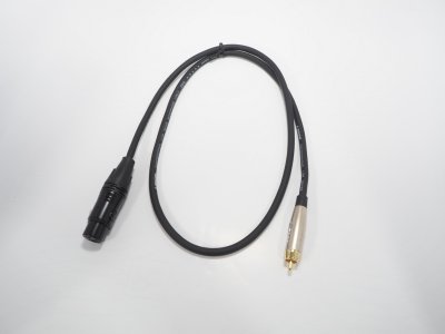 LIDGE YM-398C 1m. สายสัญญาณ RCA – XLR ตัวเมีย ยาว 1 ม.