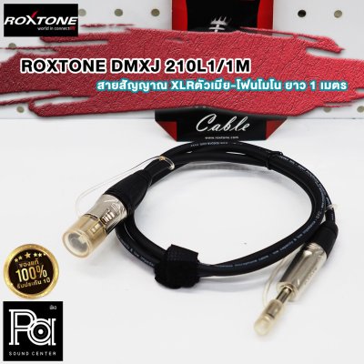 ROXTONE DMXJ 210L1 1M สายสัญญาณ XLRตัวเมีย-โฟนโมโน ยาว 1 เมตร