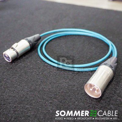 Sommer lsopod สีเขียว สาย XLR ผู้-เมีย Lidge YM001A + YM002A ยาว 1 เมตร