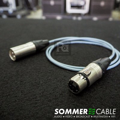 Sommer lsopod สีเทา สาย XLR ผู้-เมีย Lidge YM001A + YM002A ยาว 1 เมตร