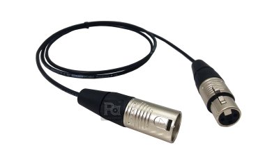 Sommer Isopod สีดำ สาย XLR ผู้ RC3M + XLR เมีย RC3F 1m.