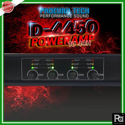 PROEURO TECH D-4450 POWER AMP