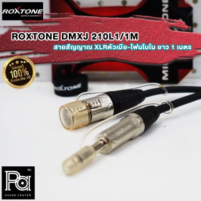 ROXTONE DMXJ 210L1 1M สายสัญญาณ XLRตัวเมีย-โฟนโมโน ยาว 1 เมตร