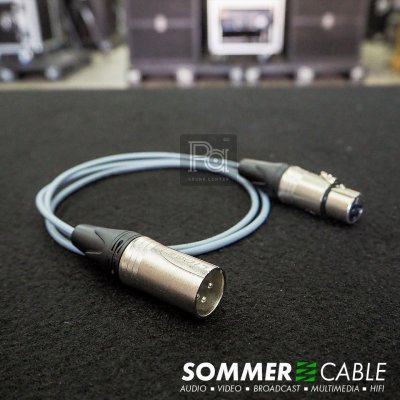 Sommer lsopod สีเทา สาย XLR ผู้-เมีย Lidge YM001A + YM002A ยาว 1 เมตร
