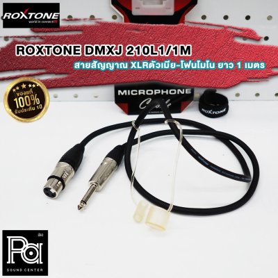 ROXTONE DMXJ 210L1 1M สายสัญญาณ XLRตัวเมีย-โฟนโมโน ยาว 1 เมตร