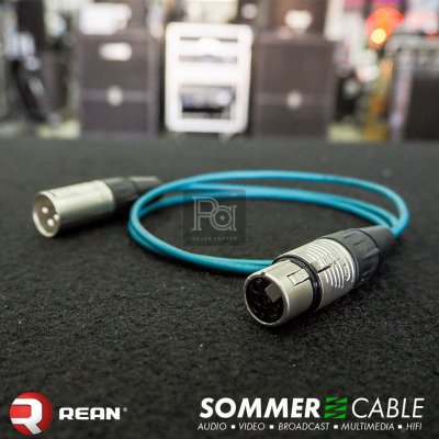 Sommer lsopod สีเขียว สาย XLR REAN ผู้ RC3M+XLR RC3F 1 เมตร