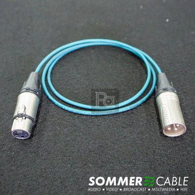 Sommer lsopod สีเขียว สาย XLR ผู้-เมีย Lidge YM001A + YM002A ยาว 1 เมตร