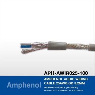 Amphenol APH-AWIR025-100 สายสัญญาณ Audio Wiring Cable 2C25 AWG 3.2mm