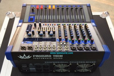 PROEUROTECH PMX-BM8350FX เพาเวอร์มิกเซอร์สเตอริโอ 8ชาแนล 6ไมค์/2Stereo เอฟเฟคคู่ผสมเสียงได้ Bluetooth/USB/MP3