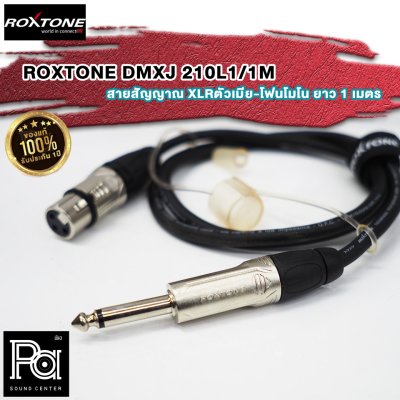 ROXTONE DMXJ 210L1 1M สายสัญญาณ XLRตัวเมีย-โฟนโมโน ยาว 1 เมตร