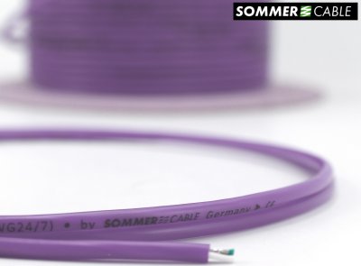 SOMMER ISOPOD 200-0408 สีม่วง สายไมค์ 2x0.2 mm.
