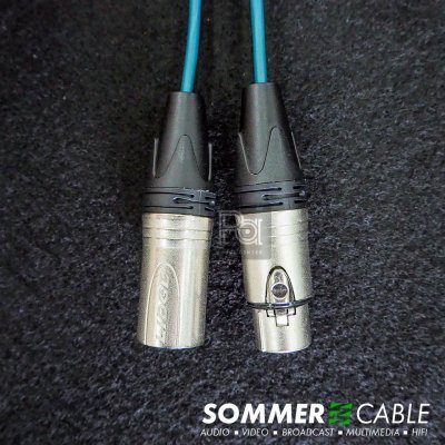 Sommer lsopod สีเขียว สาย XLR ผู้-เมีย Lidge YM001A + YM002A ยาว 1 เมตร