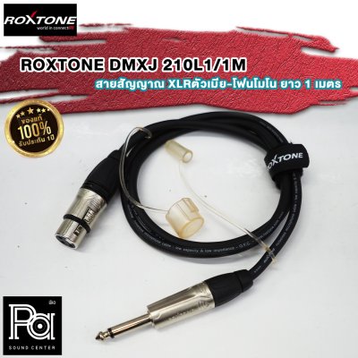 ROXTONE DMXJ 210L1 1M สายสัญญาณ XLRตัวเมีย-โฟนโมโน ยาว 1 เมตร