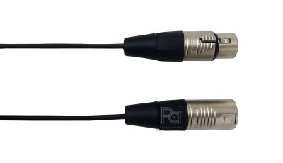 Sommer Isopod สีดำ สาย XLR ผู้ RC3M + XLR เมีย RC3F 1m.