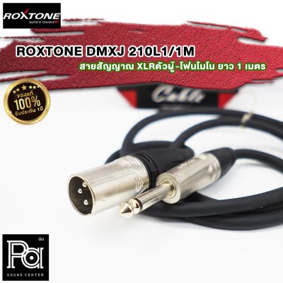 ROXTONE DMXJ250L1-1M สายสัญญาณ XLRตัวผู้-โฟนโมโน ยาว 1 เมตร