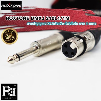 ROXTONE DMXJ 210L1 1M สายสัญญาณ XLRตัวเมีย-โฟนโมโน ยาว 1 เมตร