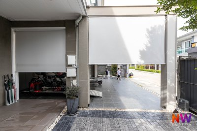 Exterior roller blinds