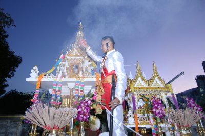 พิธีตั้งศาล อุดมสุข