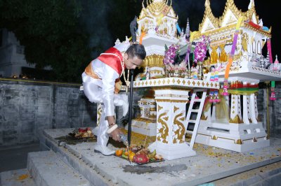 พิธีตั้งศาล อุดมสุข