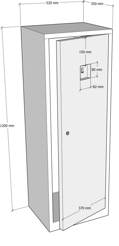Steel Cabinet for Fire Blanket
