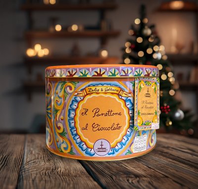 Panettone With Dark And Milk Chocolate (Fiasconaro Brand)